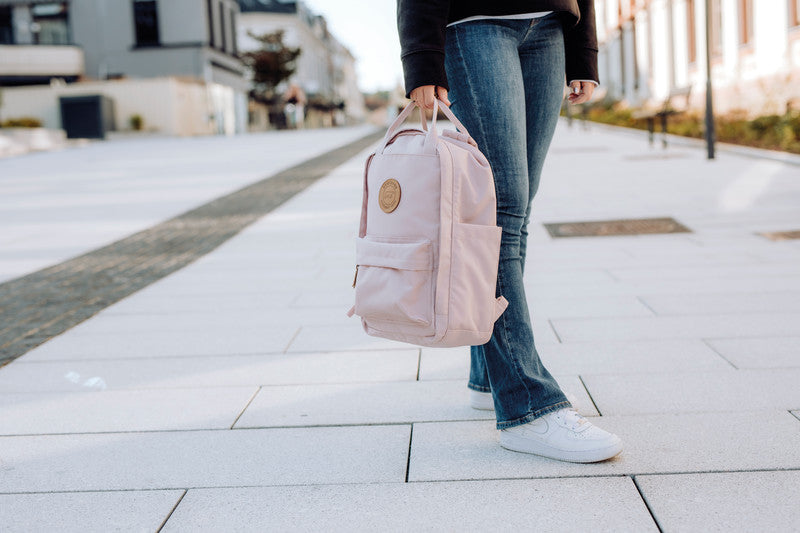 Beckmann City Light – Notebook-Rucksack – für 13"-Notebook, 20 l, rPET, rosa