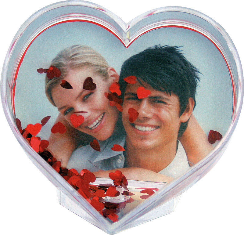 ZEP Fotokugel Cuore (Herzform), transparent, Kunststoff, 10 × 9 × 5 cm