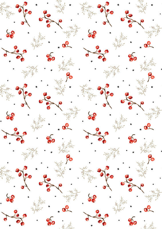 Zoewie Geschenkpapier – Scandinavian Winter (Weihnachten) – 700 × 2000 mm – Papier