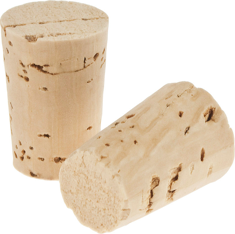 Noname Korken – braun – Ø 12 × 21 mm, 20 Stück – zum Verzieren