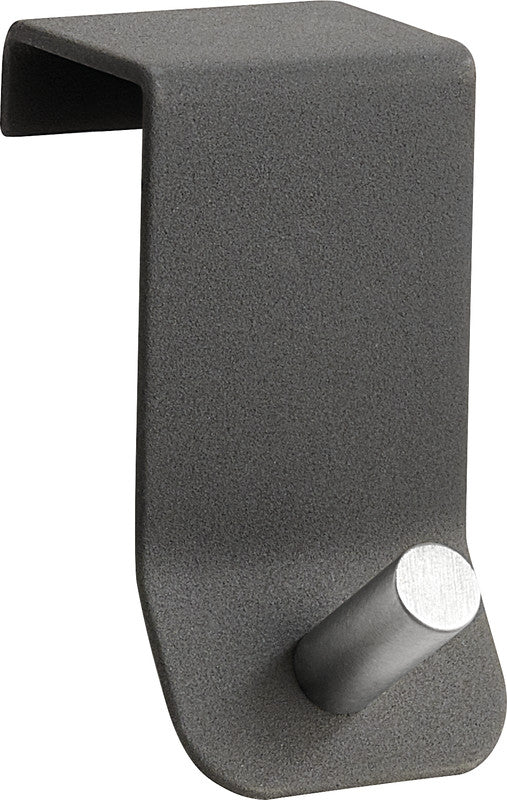 Alco Garderobenhaken – Metall, Grau, 4 × 8 × 3 cm – 1er-Pack