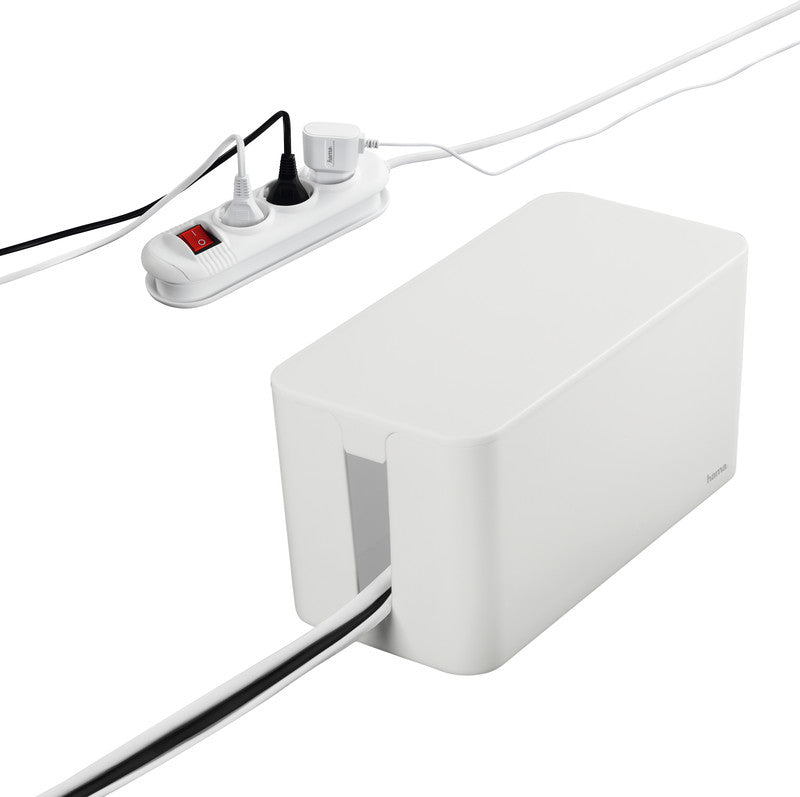 Hama Kabelbox – 230 × 118 × 115 mm, Kunststoff, Weiss