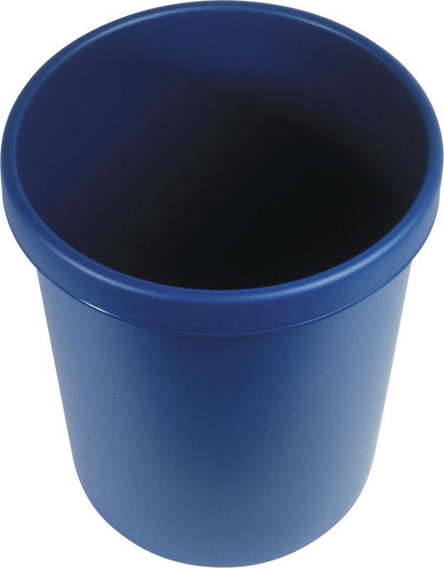 Helit Papierkorb the german – 45 l – Kunststoff, blau – Ø 390 × H 480 mm