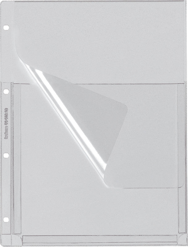 Kolma Sichtmappe A4 – transparent, Kunststoff, glänzend, 180 µm, 5er-Pack