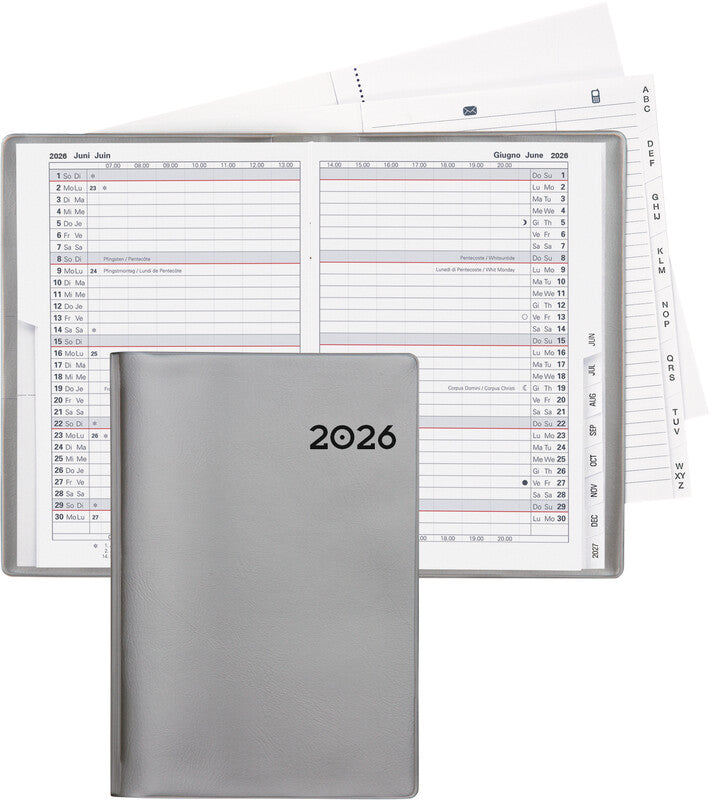 Biella Planer Istanbul Agenda – 1 Monat/2 Seiten, geheftet, 10,6 × 15,3 cm, 15 Monate Okt–Dez, 2026, PEFC