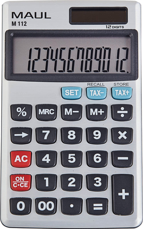 MAUL Taschenrechner M112 – Silber