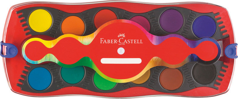 Faber-Castell Deckfarbkasten – 12 Farben, inkl. Deckweiss