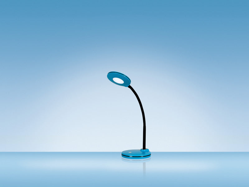 Hansa LED-Tischleuchte Splash – 3-stufig dimmbar, Touchfeld, flexibler Schwanenhals