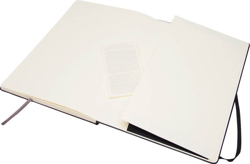 Moleskine Skizzenbuch, A4, 165 g/m², 96 Seiten, schwarz, mit Gummiband, Hardcover, säurefrei