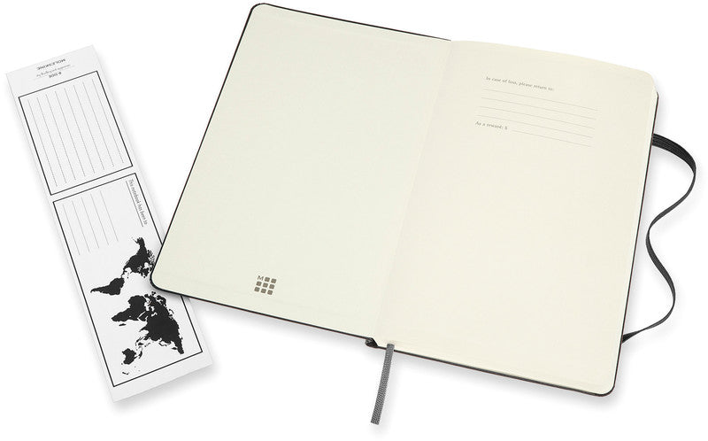 Moleskine Notizbuch, 130 × 210 mm, blanko und liniert, Leimbindung, Hardcover, 240 Seiten – schwarz
