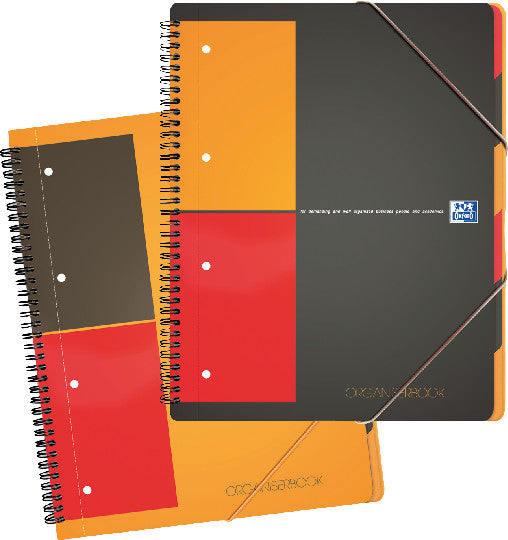Oxford Collegeblock Softcover, 80 Blatt, 4-fach gelocht, mikroperforiert, 80 g/m² – Orange, für SCRIBZEE App