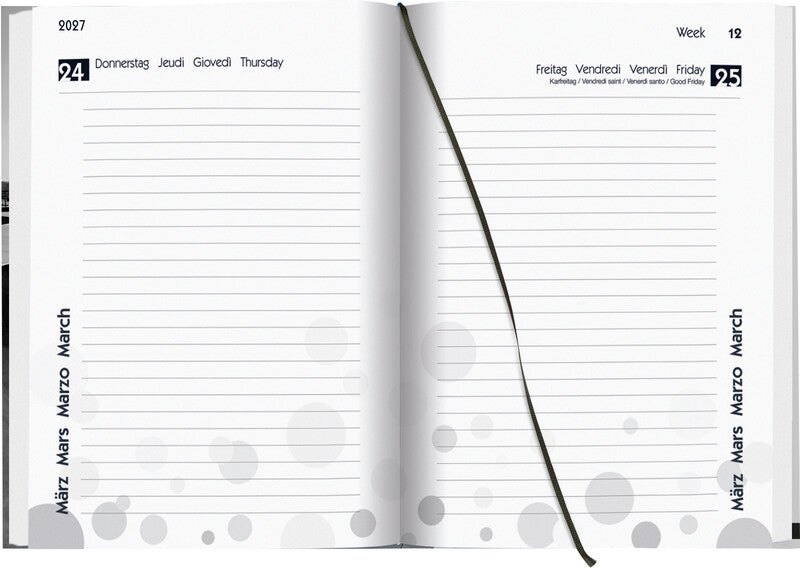 Biella mydiary Schüleragenda – 1 Tag/Seite, gebunden, 12 × 16,5 cm, Aug–Jul, Skater, FSC