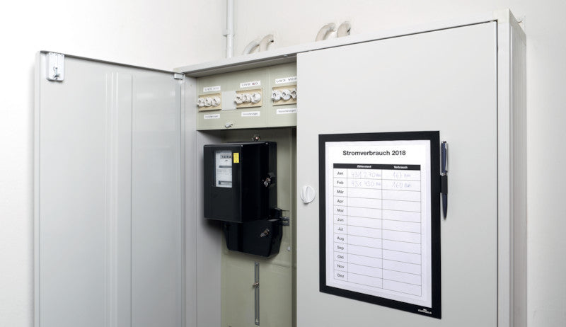Durable DURAFRAME Magnetischer Notizrahmen – A4 – Schwarz