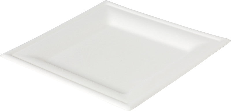 Duni Teller Bagasse – 20 × 20 cm, weiss, 50 Stück