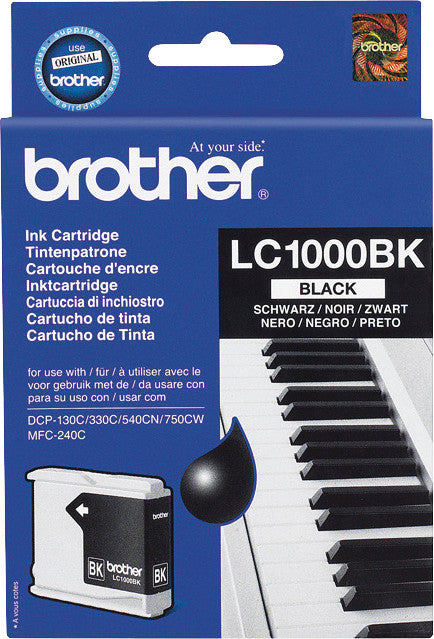 Brother Tintenpatrone, Schwarz, 500 Seiten – für Tintenstrahldrucker/Multifunktionsgeräte