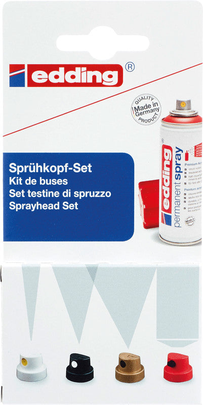 Edding Sprühkopfset – 6 Stück – sortiert