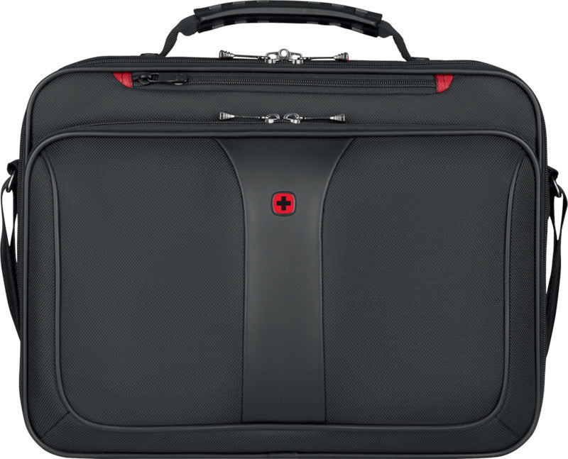 Wenger/SwissGear Wenger Legacy Notebook-Tasche – 15 l, wasserabweisend, Aufsteckfunktion, Polyester, schwarz/grau