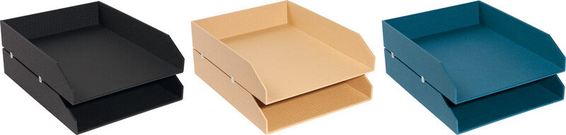 Exacompta Office by Me – Briefkorb-Set für A4+, Recycling-Karton, Beige