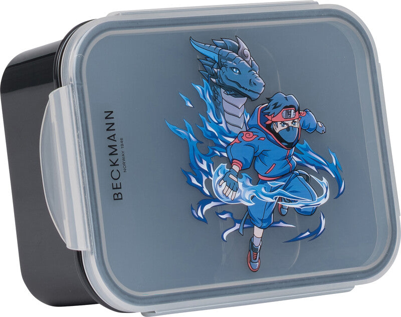 Beckmann Lunchbox Ninja Elements – 1,7 l – mit Innenteiler – PP – mehrfarbig – 18,7 × 14 × 7 cm