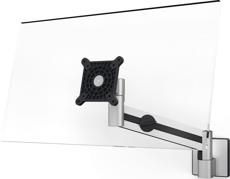 Durable Monitorhalterung, 1 Monitor, Wandmontage, bis 27", 8 kg, höhenverstellbar, neigbar, silber