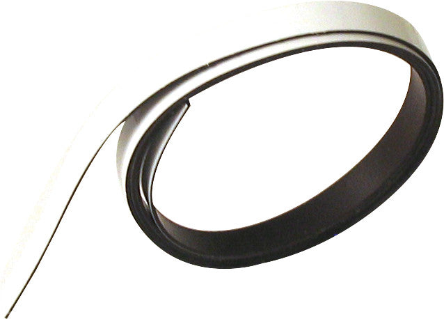 Ultra-Dex Magnetband – für metallische Untergründe – Kunststoff, Weiss, 9 × 1000 mm