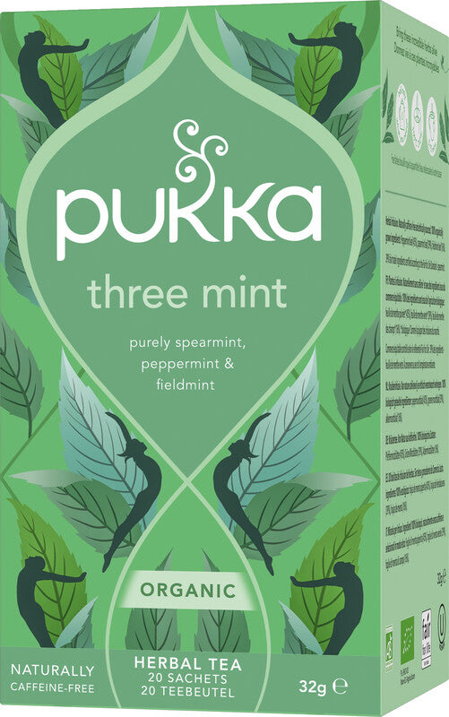 Pukka Three Mint – Teebeutel, Bio-Kräutertee – 20 Beutel