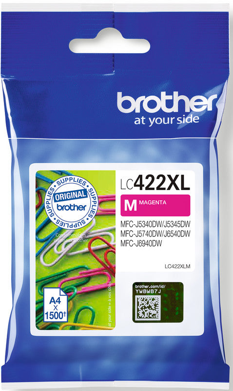 Brother Tintenpatrone, Magenta, 1'500 Seiten – für Inkjetdrucker/Multifunktionsgeräte