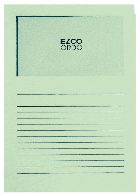 Elco Sichtmappe A4 – Grasgrün, Papier, 100er-Pack