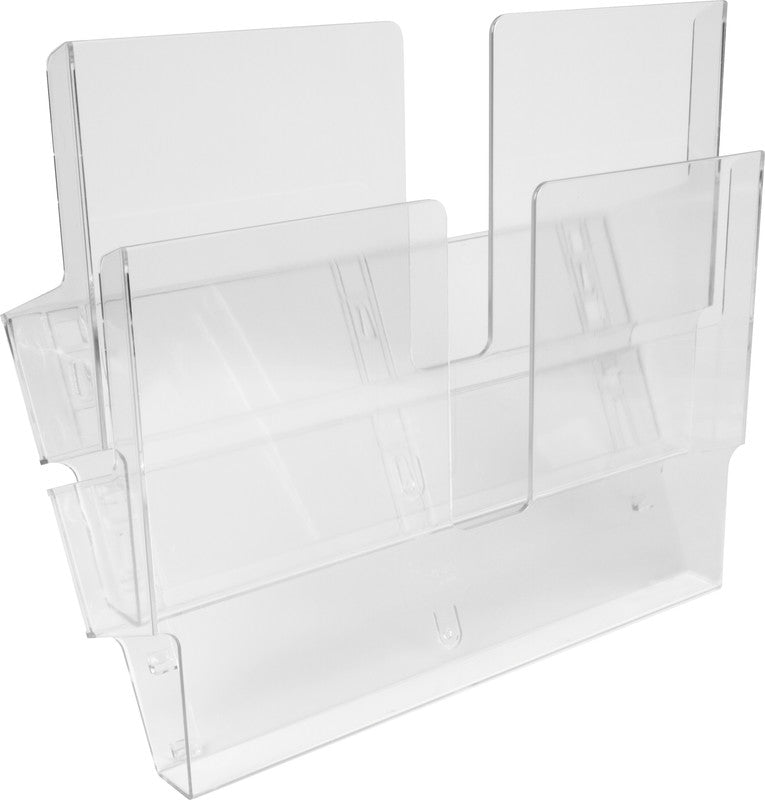 Biella Wandprospekthalter – für A4 quer – 334 × 220 × 114 mm