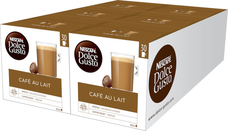 Nescafé Dolce Gusto Kaffeekapseln Café au Lait – für Dolce Gusto – 30 Kapseln