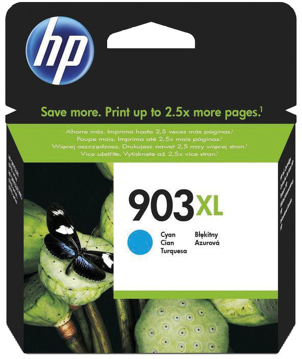 HP Tintenpatrone 903XL, Cyan, XL – für HP-Drucker