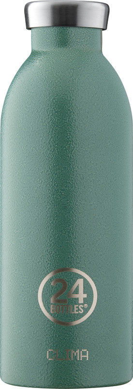 24Bottles Trinkflasche Clima – 5 dl – Edelstahl, isoliert, Schraubverschluss – Moosgrün