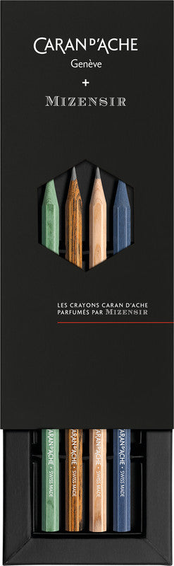 Caran d-Ache Caran d’Ache Limited Edition Bleistift, HB, Mine Ø 2,1 mm, farbig sortiert – 4er-Set