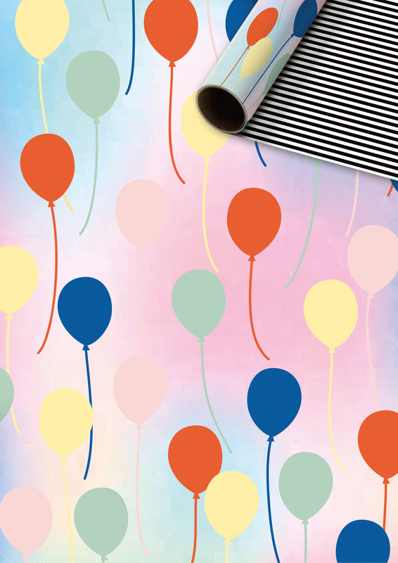 Stewo Geschenkpapier Rolle – Ballo, Party – Hologramm – 70 cm × 1,5 m
