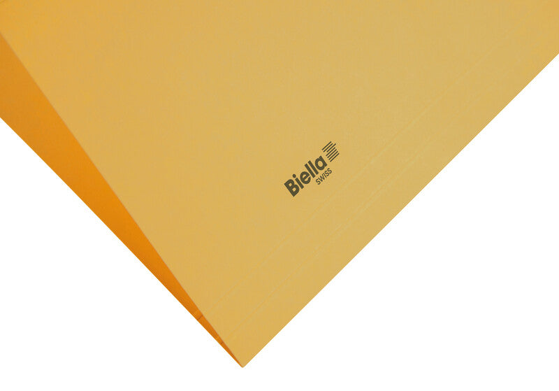 Biella Hängeordner für A4 – Karton, Gelb, 320 × 250 mm, mit Vordruck