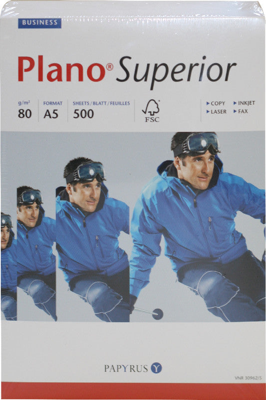 Scaldia Kopierpapier – A5, 80 g/m², hochweiss – für Inkjet/Laser/Kopierer – FSC – 500 Blatt