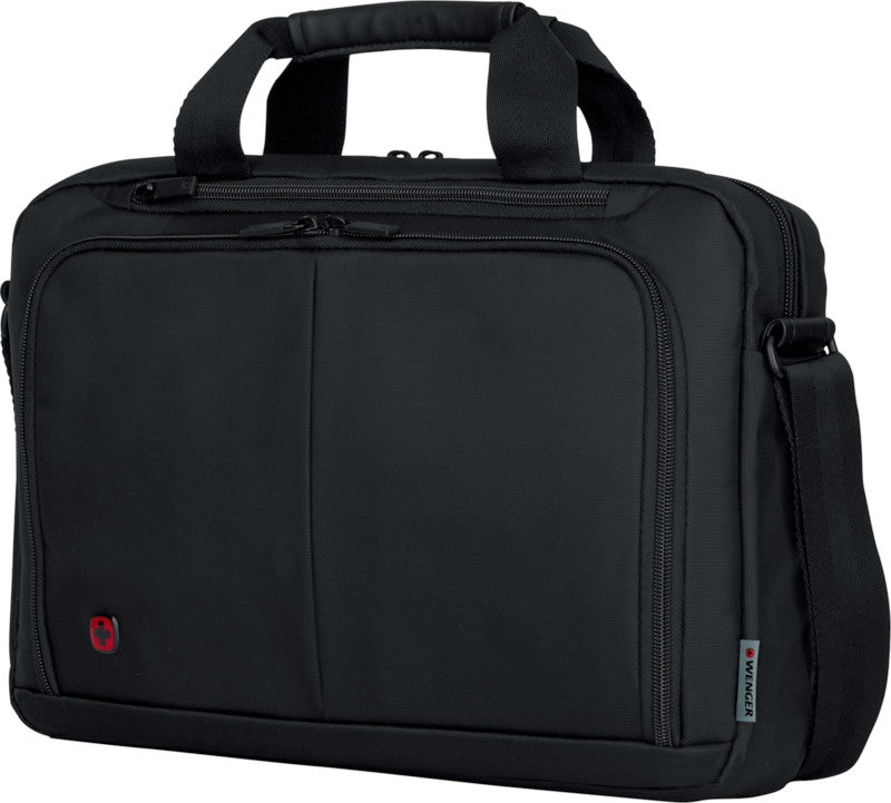Wenger/SwissGear Wenger Source Notebook-Tasche – für Notebooks bis 14", 5 l, wasserabweisend, Aufsteckfunktion, Nylon, schwarz