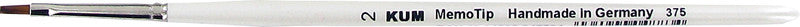Kum Pinsel – weiss, Holz (Birke), Synthetik, Länge 164 × Breite 33 mm, 1er-Pack, Aluminiumzwinge, formstabil