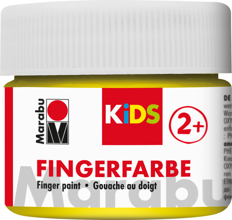 Marabu Fingerfarben – Set – 4 Farben, 4 × 100 ml, für Papier & Karton, Glas & Holz