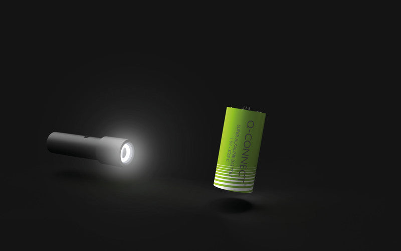 Q-CONNECT Baby Akku 1,5 V 5700 mAh 8,55 Wh Alkaline – für Geräte