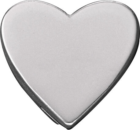 Moleskine Pin – Zinklegierung, Herz, Silber