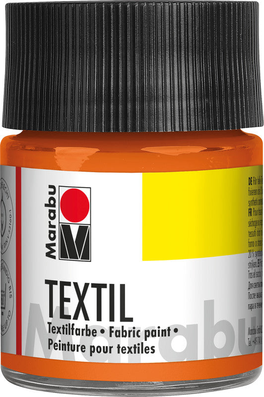 Marabu Stoffmalfarbe – Orange, 50 ml, für Textilien