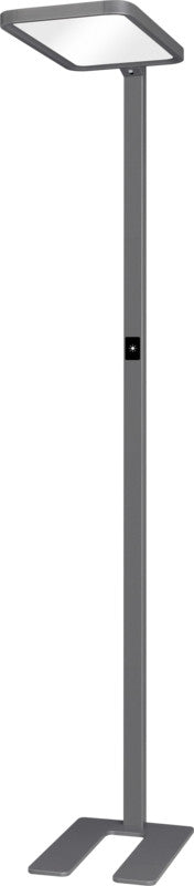 Hansa Saphir Stehleuchte – 4000 K Neutralweiss, Dimmbar, mit Bewegungs- & Tageslichtsensor, 3700 lm, Anthrazit