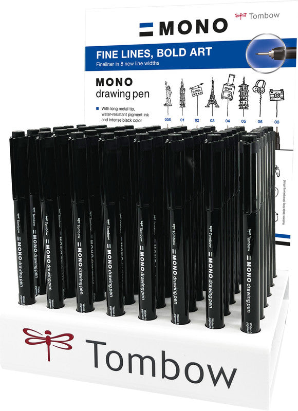 Tombow Mono Drawing Pen Fineliner – schwarz – wasserfest
