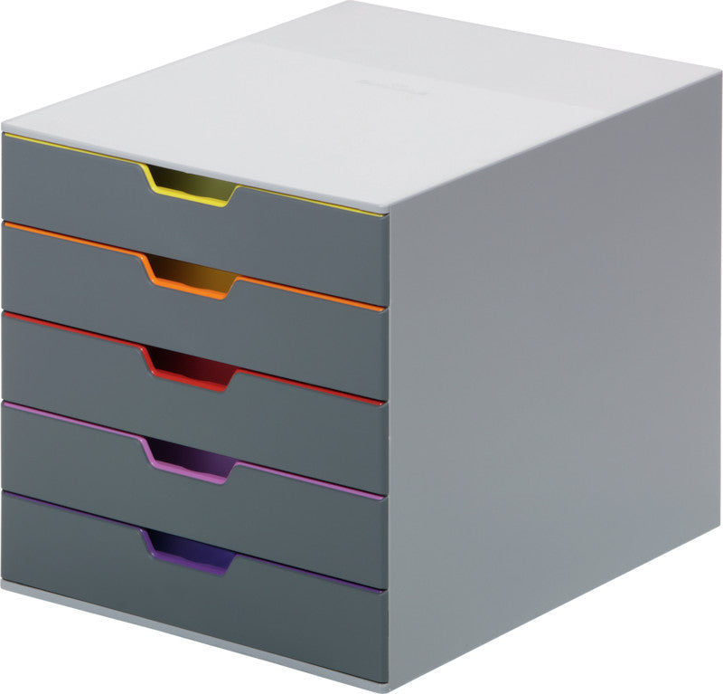 Durable Schubladenelement Varicolor – für A4, C4 und Letter-Size-Formate – 280 × 356 × 292 mm