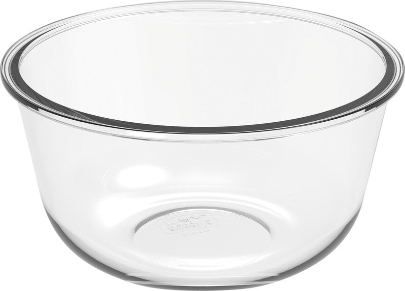 Rotho Glasbehälter – 2 l, Borosilikatglas, transparent, spülmaschinenfest, mikrowellen- und ofengeeignet