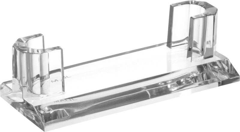 MAUL Visitenkartenhalter – 30 Karten, Acryl, transparent, 110 × 44 × 32 mm
