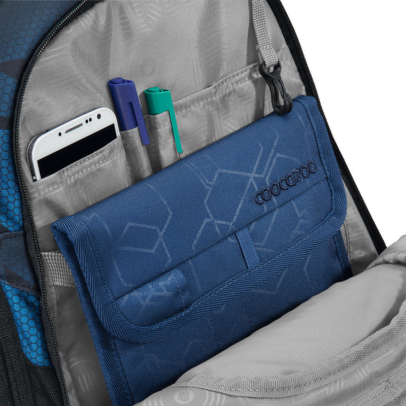 Coocazoo Rucksack Porter – Electric Ice – 30,0 × 44,0 × 23,0 cm, 30/35 l – recycelte Materialien