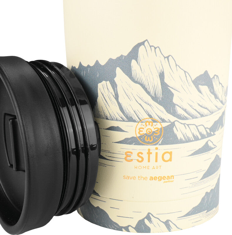 Estia Thermobecher – 3,5 dl – Edelstahl, isoliert, Schraubverschluss – Alpine Essence