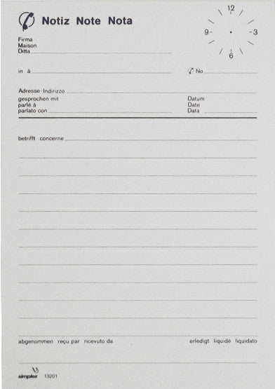 Simplex Formularblock – mehrsprachig, 70 Blatt, A5